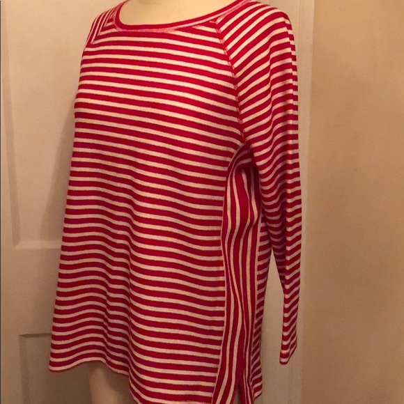 EUC T by Talbots Cotton blend top Medium Petite - Picture 2 of 5